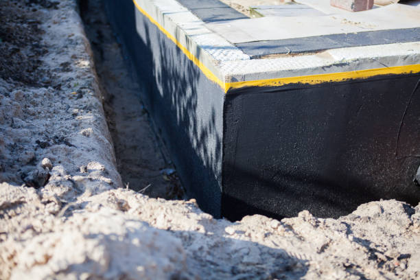 Residential Interior Drainage System installation at a Marshall, MI home by SJ Waterproofing Pros
